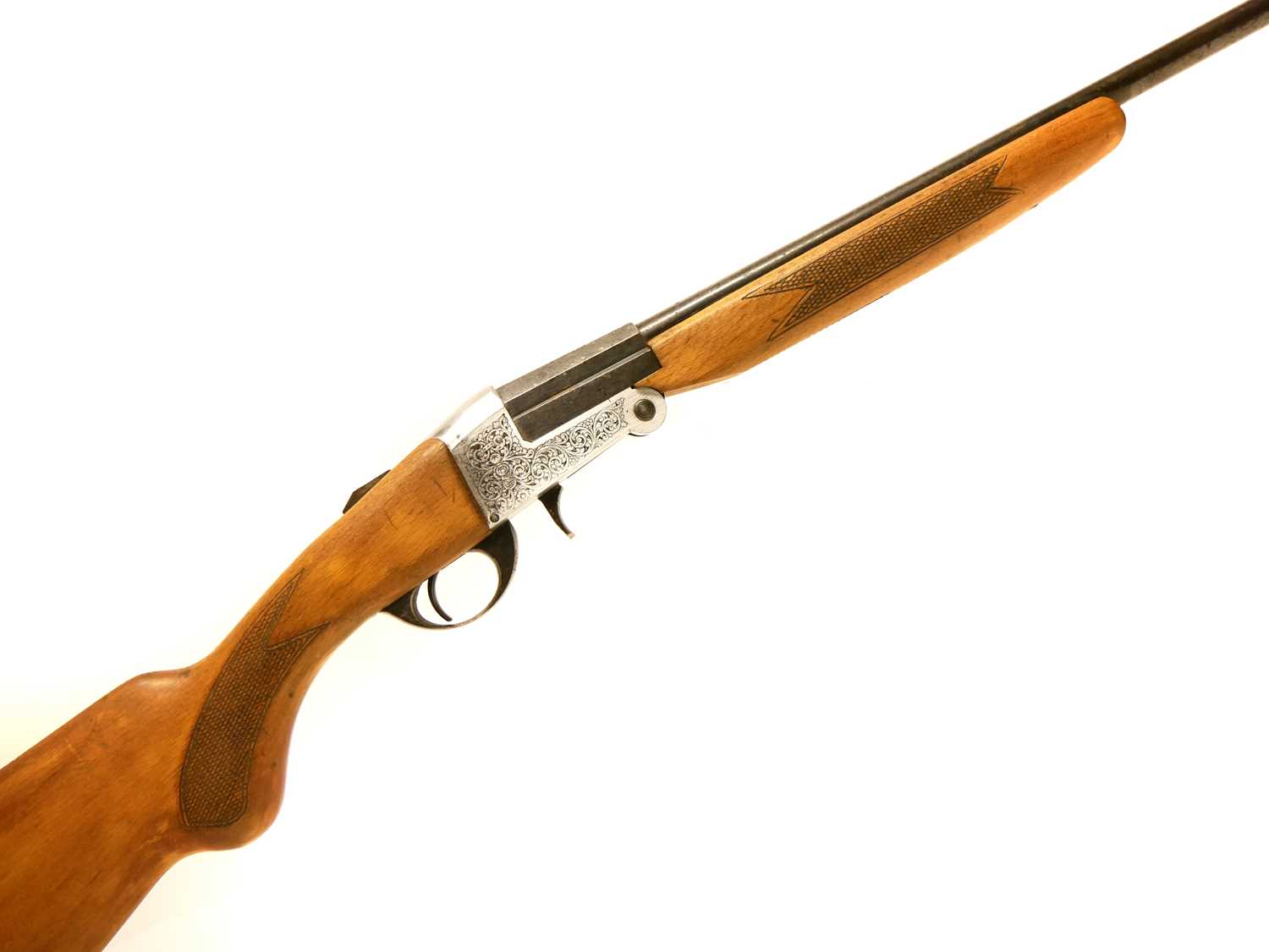 Lot 198 - BSA .410 single barrel folding shotgun with silencer, LICENCE REQUIRED