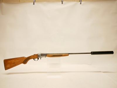 Lot 198 - BSA .410 single barrel folding shotgun with silencer, LICENCE REQUIRED