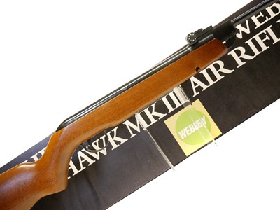 Lot Boxed Webley Hawk MkIII .177 air rifle