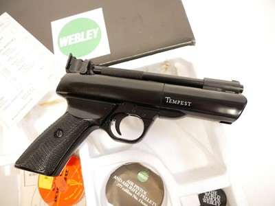 Lot 84 - Boxed Webley Tempest .177 air pistol