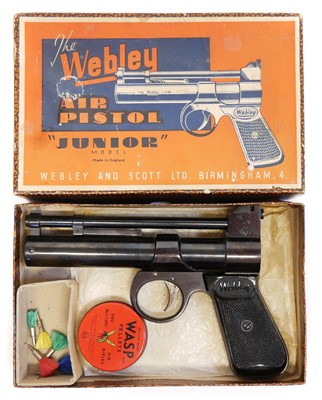 Lot 75 - Boxed Webley Junior .177 air pistol