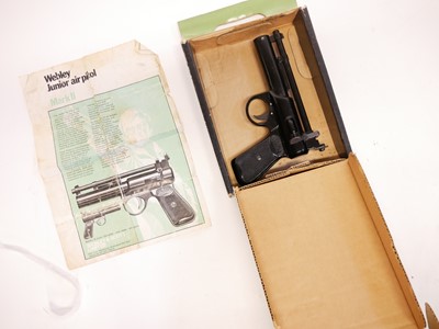 Lot 79 - Boxed Webley Junior .177 air pistol