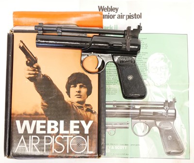 Lot 78 - Boxed Webley Junior .177 air pistol
