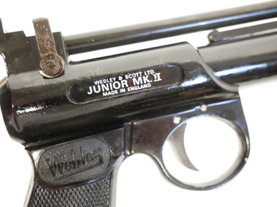 Lot 78 - Boxed Webley Junior .177 air pistol