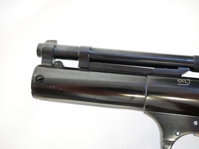Lot 65 - Boxed Webley Senior .22 air pistol
