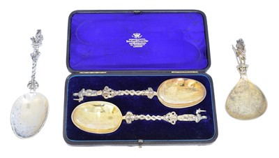 Lot 92 - A selection of apostle spoons