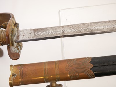 Lot 310 - Royal Navy Officers sword and scabbard