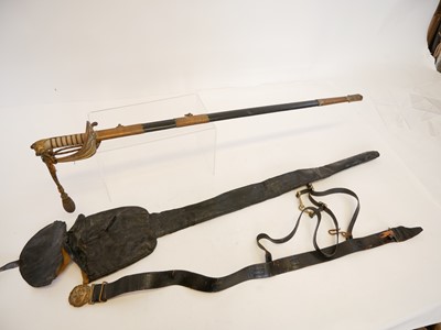 Lot 310 - Royal Navy Officers sword and scabbard