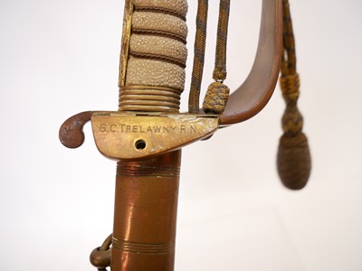 Lot 310 - Royal Navy Officers sword and scabbard