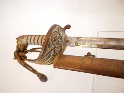 Lot 310 - Royal Navy Officers sword and scabbard