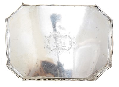 Lot 78 - An Edward VII silver tray