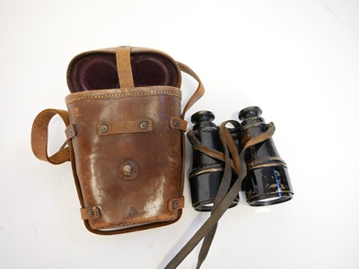 Lot 300 - Schmidt and Bender 4x36 scope and a pair of military binoculars.