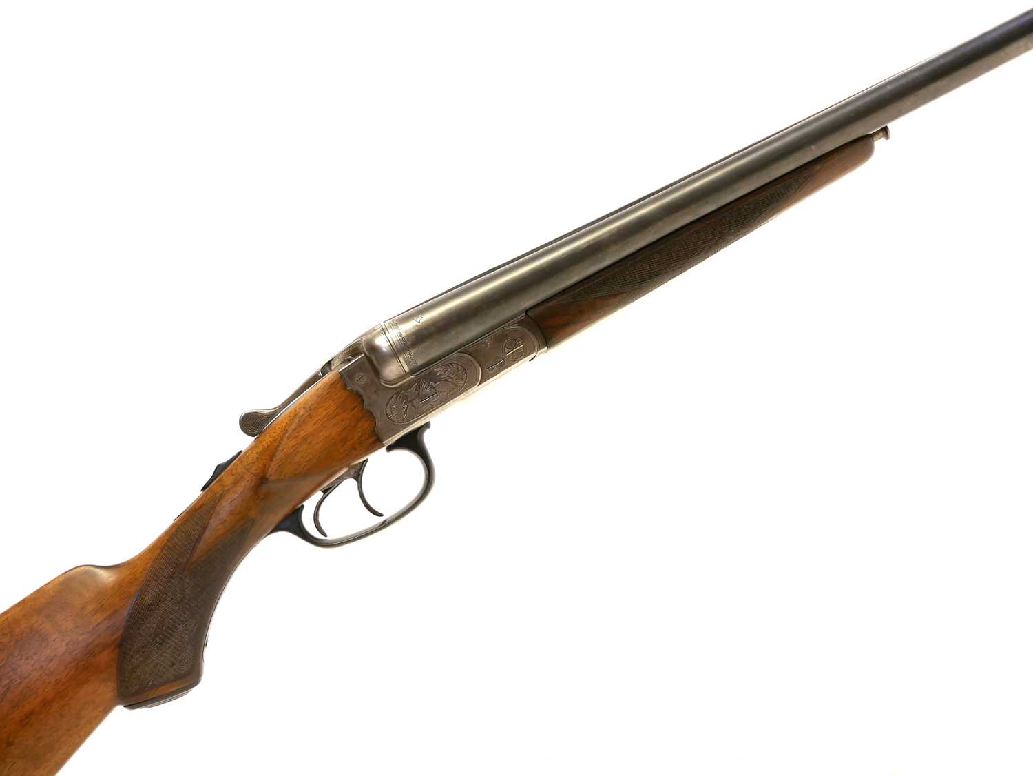 Lot 180 - Walther 12 bore side by side shotgun LICENCE REQUIRED
