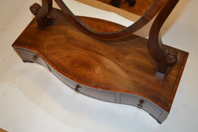 Lot 217 - George III mahogany Hepplewhite style dressing table mirror