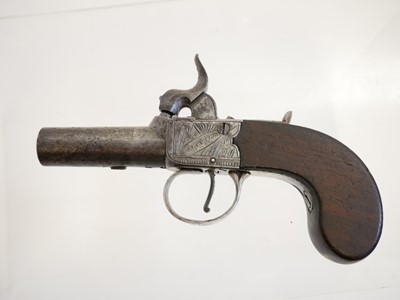 Lot 2 - Hassal of Nantwich boxlock pocket pistol