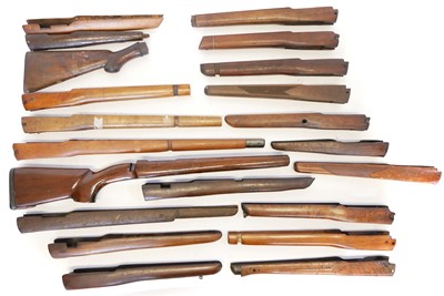 Lot 250 - Collection of mixed rifle forends