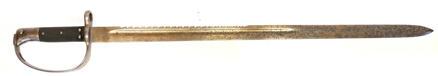 Lot 335 - Martini Henry 1879 Artillery sword bayonet