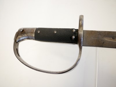 Lot 335 - Martini Henry 1879 Artillery sword bayonet