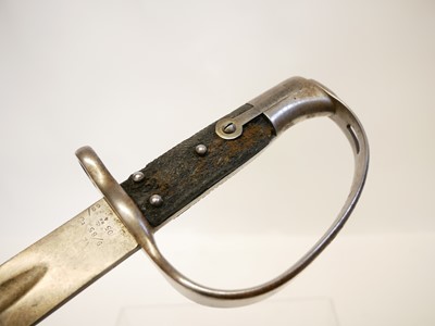 Lot 335 - Martini Henry 1879 Artillery sword bayonet
