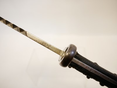 Lot 335 - Martini Henry 1879 Artillery sword bayonet