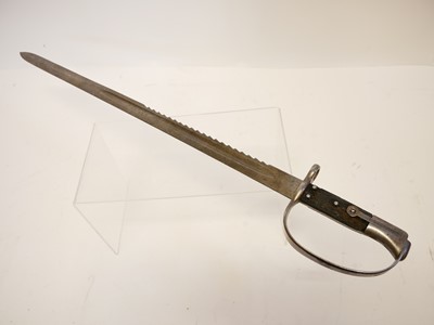 Lot 335 - Martini Henry 1879 Artillery sword bayonet