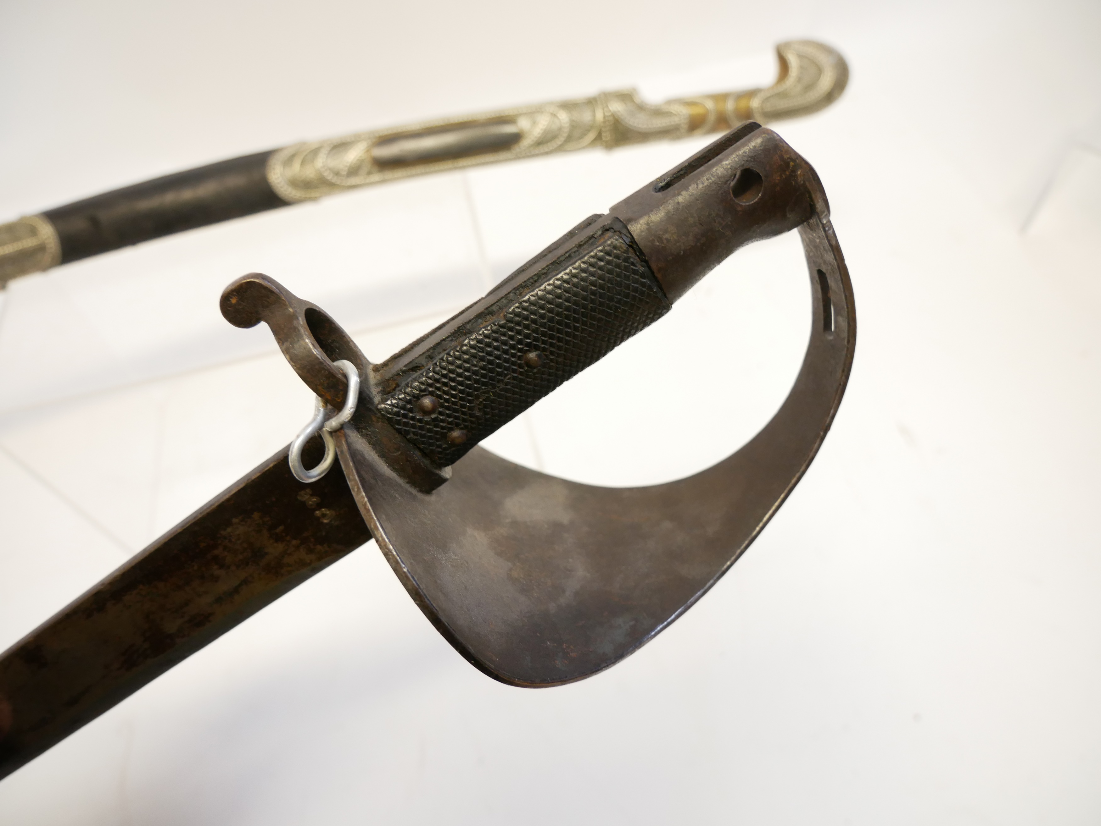 Lot 313 - Caucasian Shashka and a hand made replica