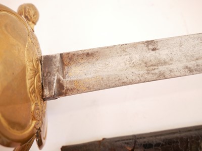 Lot 315 - 1796 pattern Officers' sword and other swords and knives.