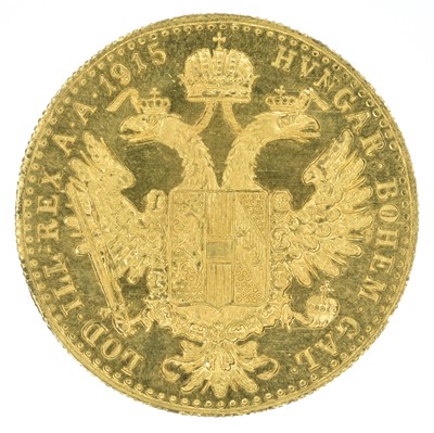 Lot 70 - Austria, 10 Franc (1 Ducat Coin), 1915.