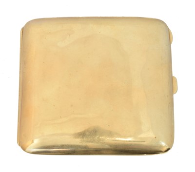 Lot 143 - A 1920s 9ct gold cigarette case