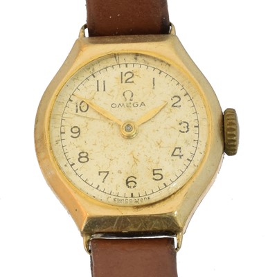Lot 170 - A 9ct gold Omega wristwatch
