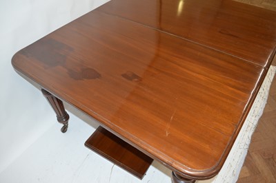 Lot 265 - Victorian mahogany wind-out dining table