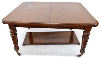 Lot 265 - Victorian mahogany wind-out dining table