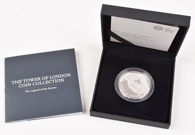 Lot 3 - 2019 Royal Mint, Silver Proof Piedfort (Crown), The Tower of London.