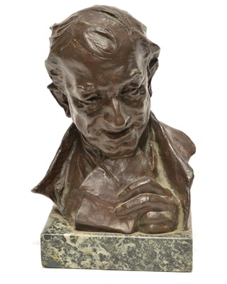 Lot 40 - 'Holding all the Cards' bronze bust