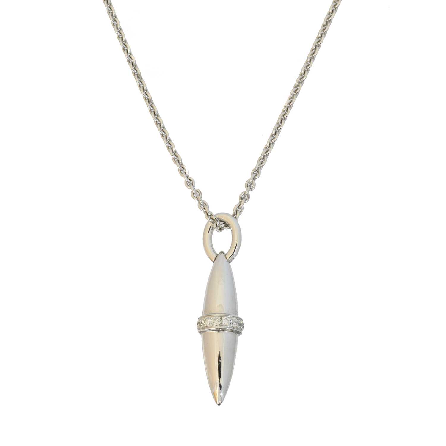 Lot 68 An 18ct Gold Diamond Velocity Pendant By lot-68-an-18ct-gold-diamond-velocity-pendant-by