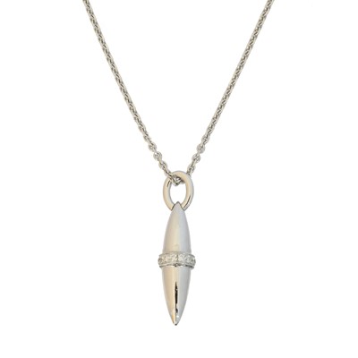 Lot 68 - An 18ct gold diamond 'Velocity' pendant by Boodles