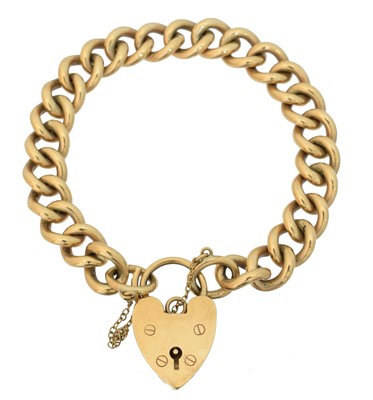 Lot 37 - A 9ct gold bracelet