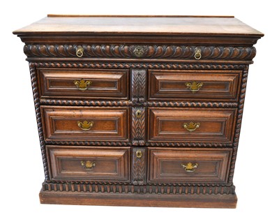 Lot 230 - 17th century chest of drawers