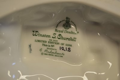 Lot 140 - Royal Doulton figure of Winston Churchill