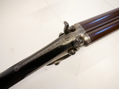 Lot 185 - Venables and Son 12 bore side by side hammer gun with 2 3/4" chambers LICENCE REQUIRED