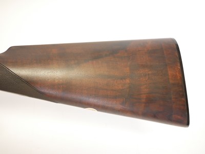 Lot E.M. Reilly 8 bore nitro proofed single barrel shotgun.