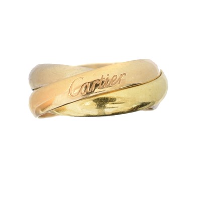 Lot 108 - An 18ct gold Cartier 'Trinity' ring