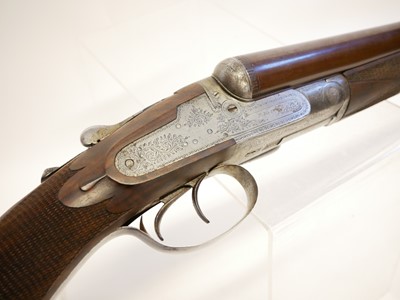 Lot 144 - Baxter 10 bore side by side shotgun LICENCE REQUIRED