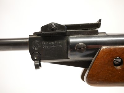 Lot Feinwerkbau .22 air rifle with telescope
