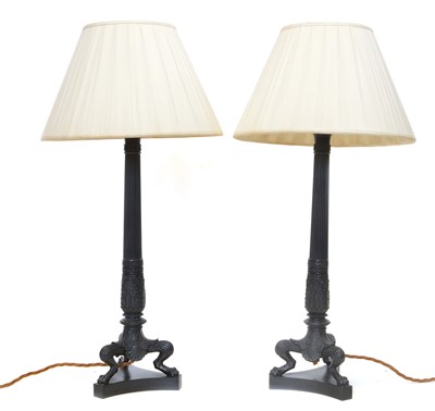 Lot 222 - Pair of Classical Table Lamps