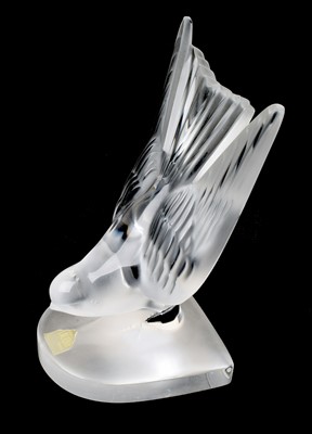 Lot 22 - Lalique Swallow Bookend