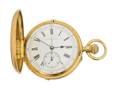 Lot 58 - A late Victorian 18ct gold hunter pocket watch by Gabriel, London