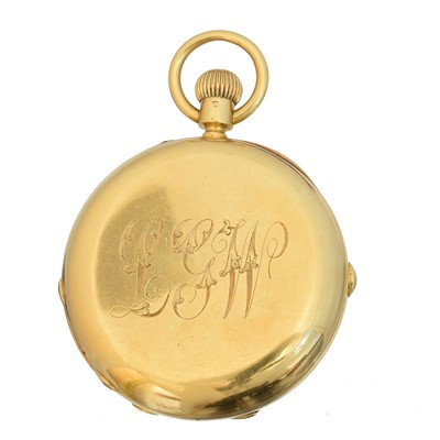 Lot 58 - A late Victorian 18ct gold hunter pocket watch by Gabriel, London