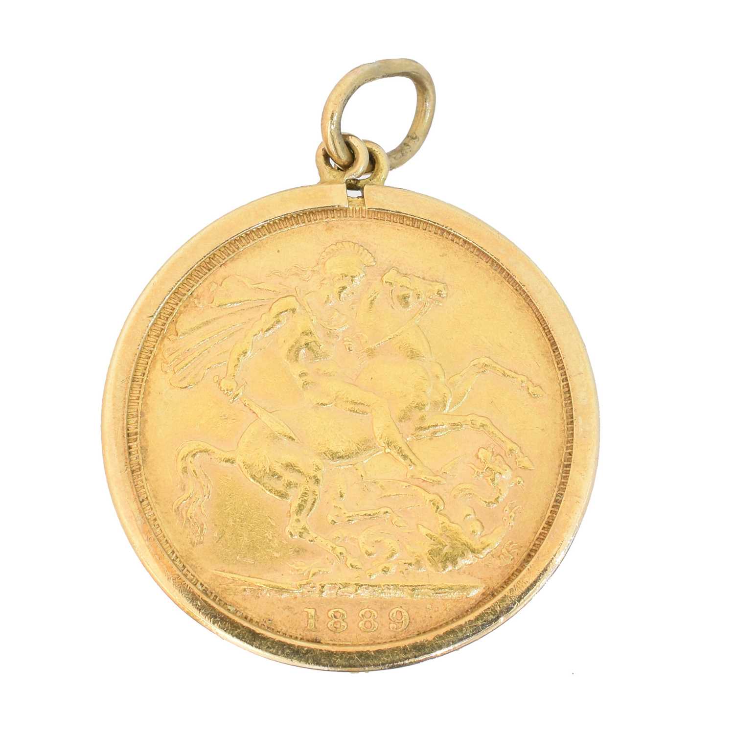 Lot 17 - A Victorian sovereign pendant