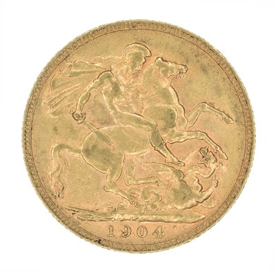 Lot 184 - King Edward VII, Sovereign, 1904, Perth Mint.